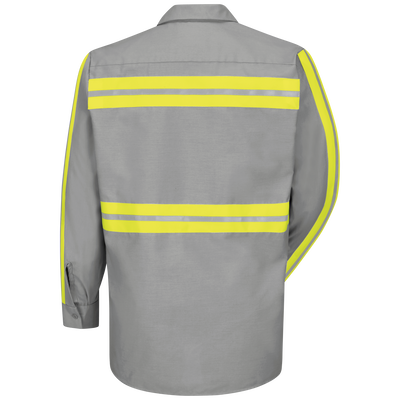 Long Sleeve Enhanced Visibility Industrial Work Shirt