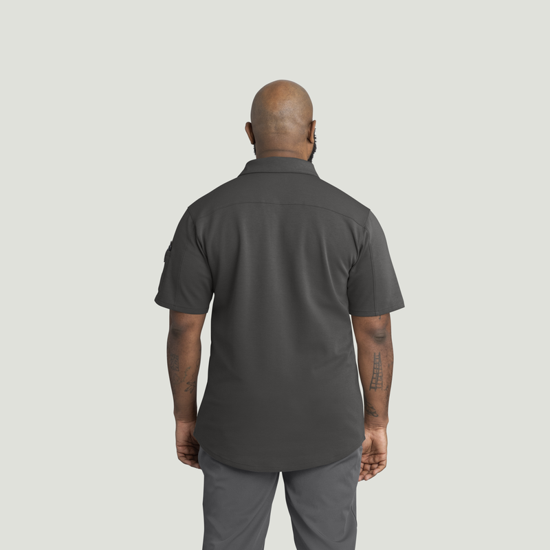 Men's Snap Front Jersey Short Sleeve Work Shirt image number 2