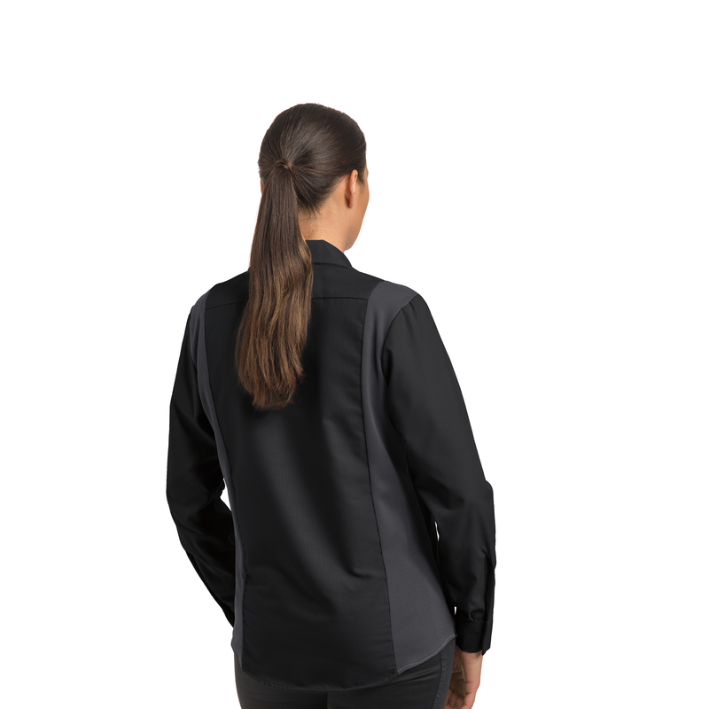 Women's Long Sleeve Performance Plus Shop Shirt with OilBlok Technology image number 3