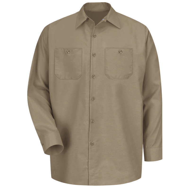 Men's Long Sleeve Industrial Work Shirt image number 1