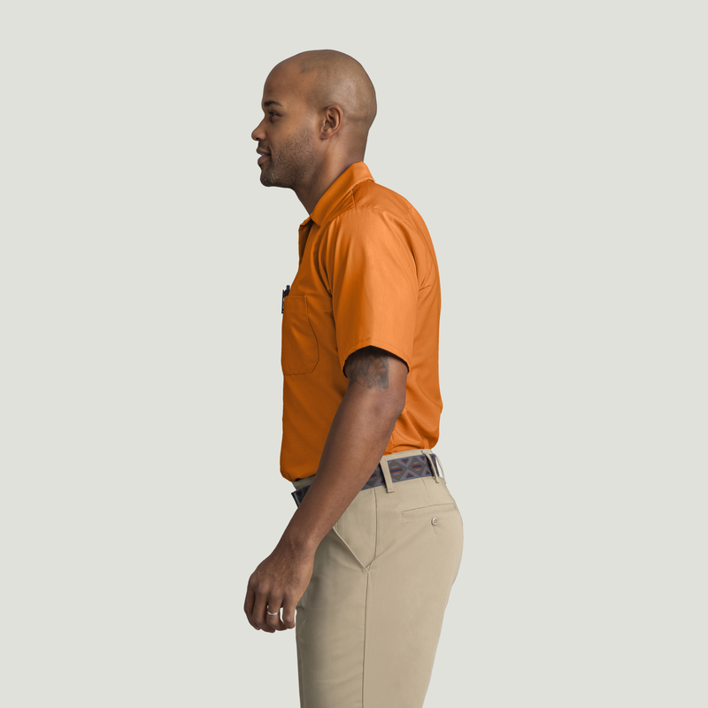 Men's Short Sleeve Industrial Work Shirt image number 3