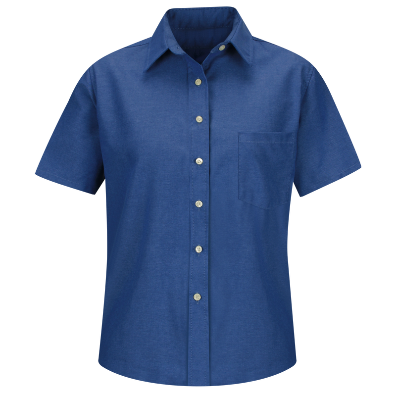 Women's Short Sleeve Oxford Dress Shirt image number 0