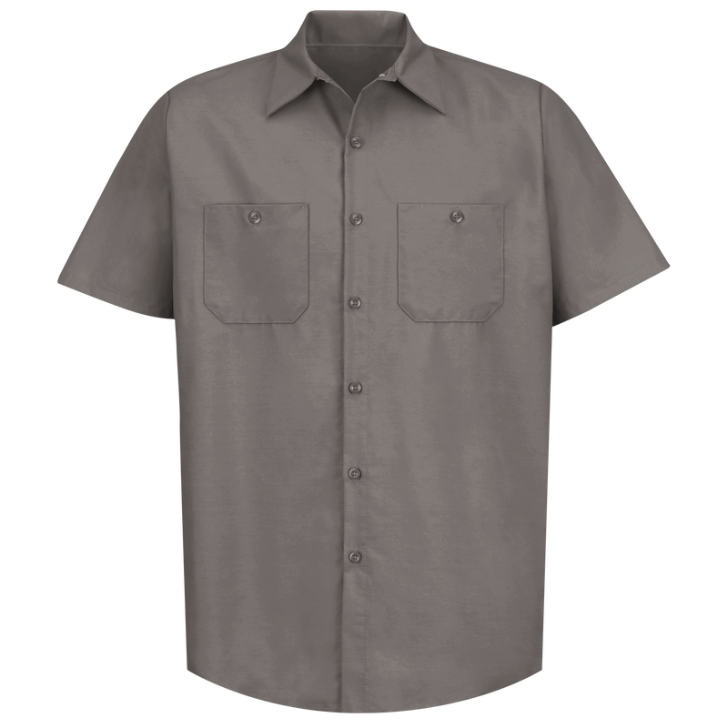 Men's Short Sleeve Industrial Work Shirt image number 1