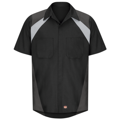 Men's Short Sleeve Tri-Color Shop Shirt