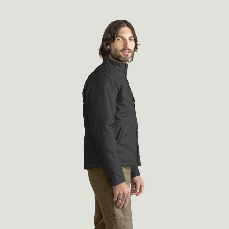Men's Insulated Quilted Work Jacket image number 4