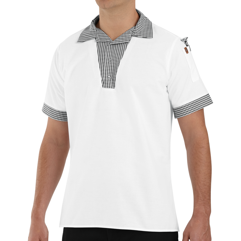 Snappy V-Neck Chef Shirt image number 2