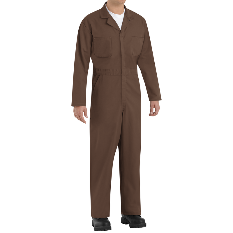 Twill Action Back Coverall with Chest Pockets image number 2