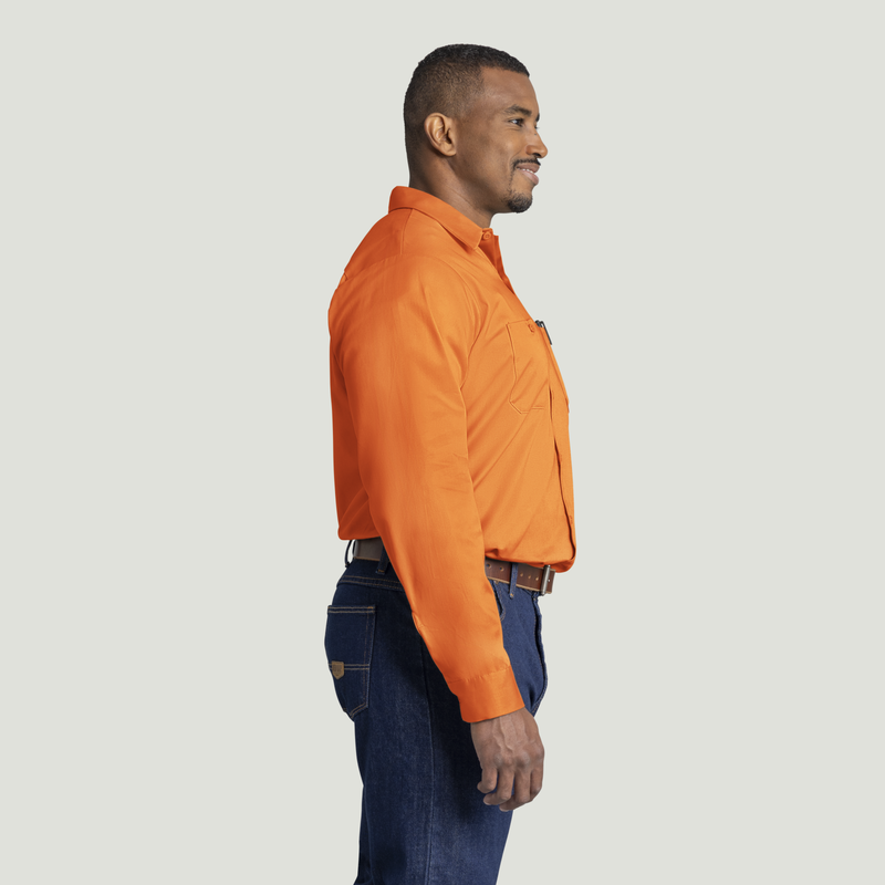Men's Long Sleeve Wrinkle-Resistant Cotton Work Shirt image number 8