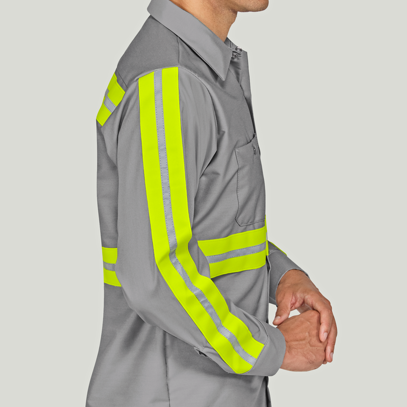 Long Sleeve Enhanced Visibility Industrial&nbsp;Work Shirt image number 4