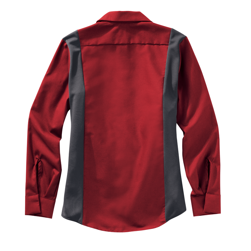 Women's Long Sleeve Performance Plus Shop Shirt with OilBlok Technology image number 6