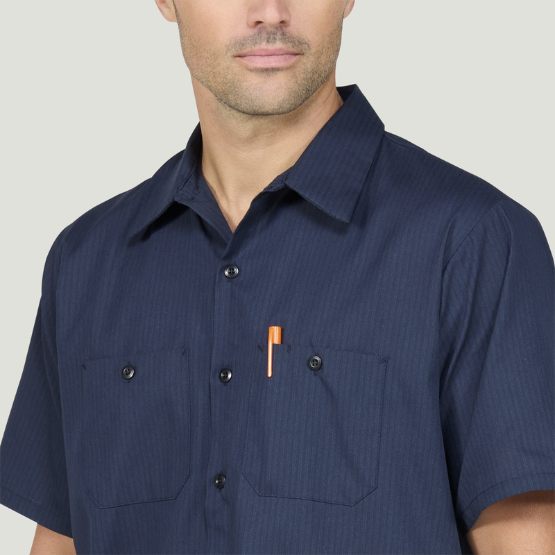 Men's Short Sleeve Durastripe&reg; Work Shirt image number 8