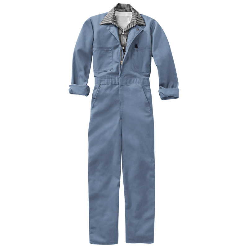 Twill Action Back Coverall with Chest Pockets image number 4