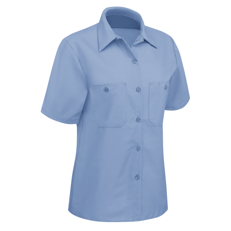 Women's Short Sleeve Industrial Work Shirt image number 2