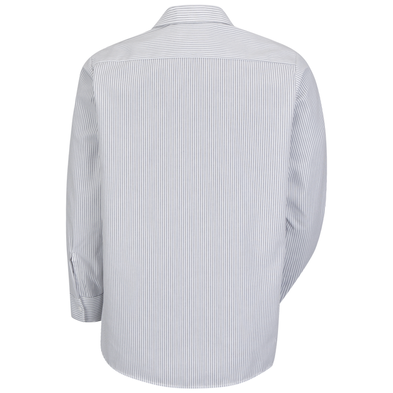 Men's Long Sleeve Industrial Striped Work Shirt image number 1