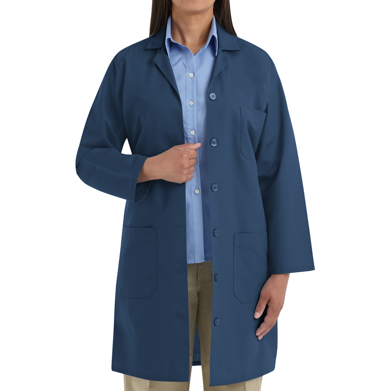 Women's Button-Front Lab Coat image number 3
