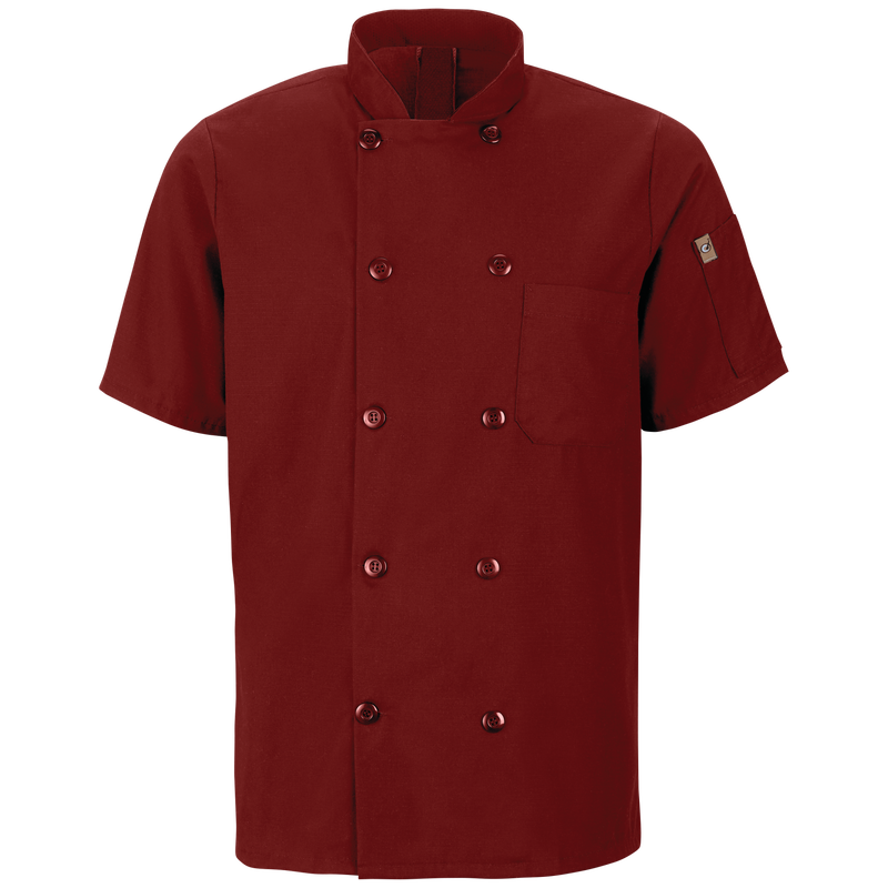 Men's Short Sleeve Chef Coat with OilBlok + MIMIX® image number 1
