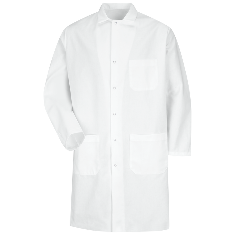 Gripper-Front Poly-Cotton Butcher Coat image number 1