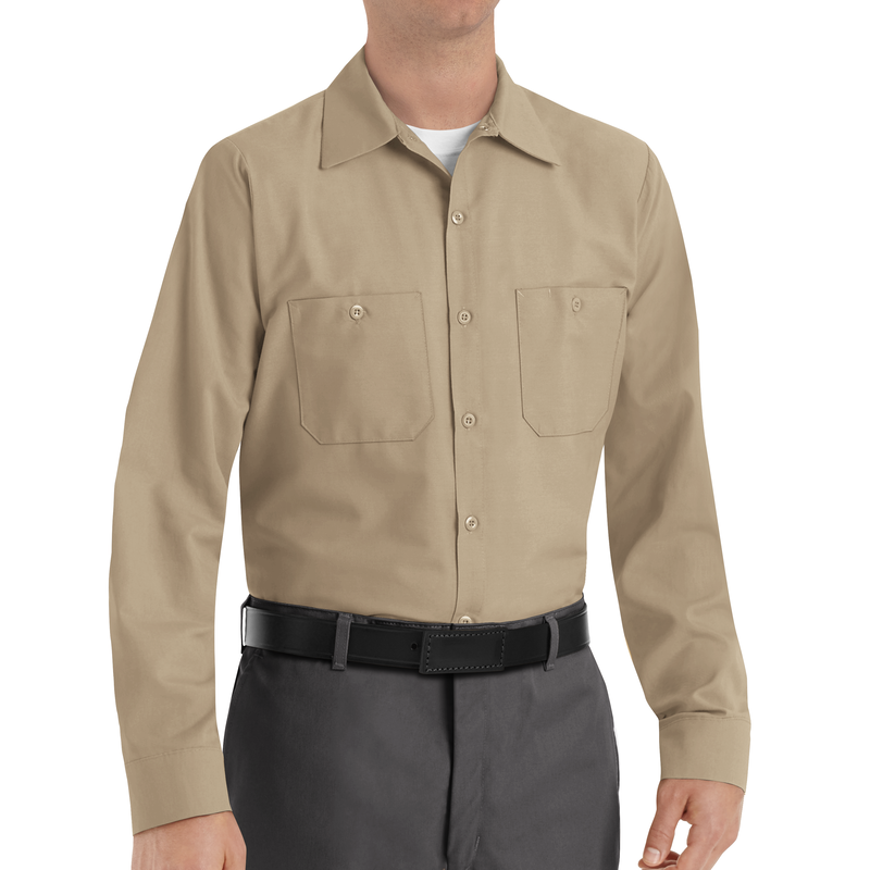 Men's Long Sleeve Industrial Work Shirt image number 3