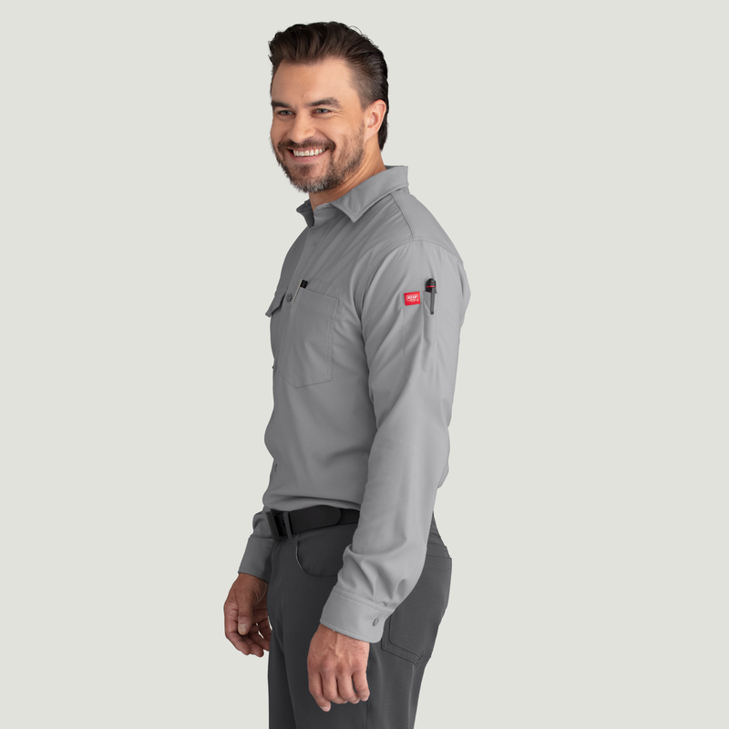 Men's Cooling Long Sleeve Work Shirt image number 7