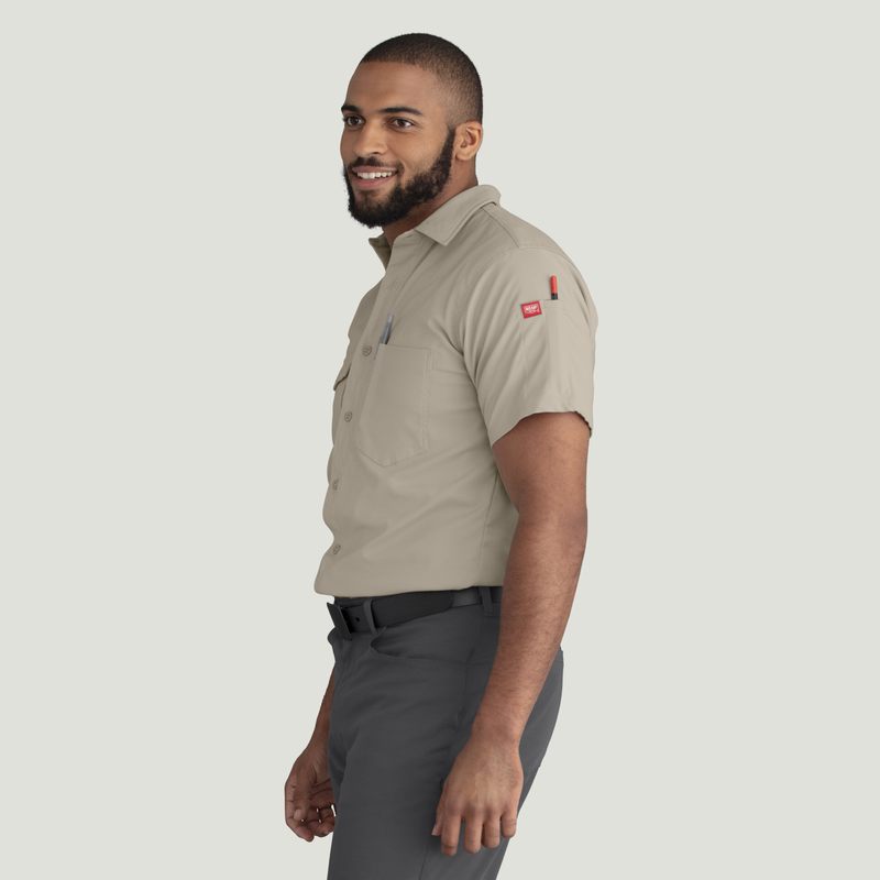 Men's Cooling Short Sleeve Work Shirt image number 3