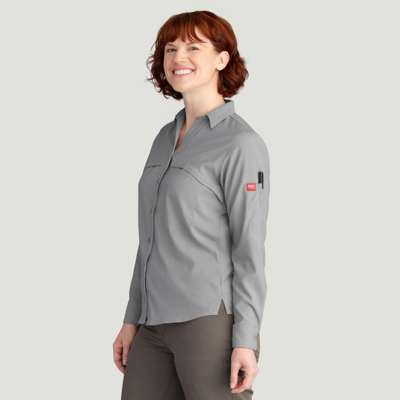 Women's Cooling Long Sleeve Work Shirt image number 13