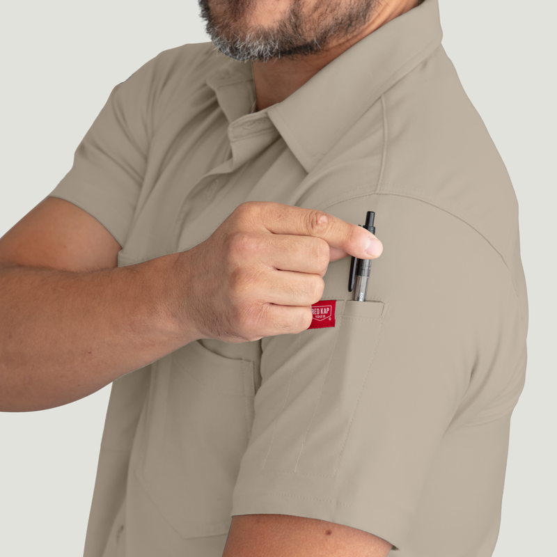 Men's Cooling Short Sleeve Work Shirt image number 12