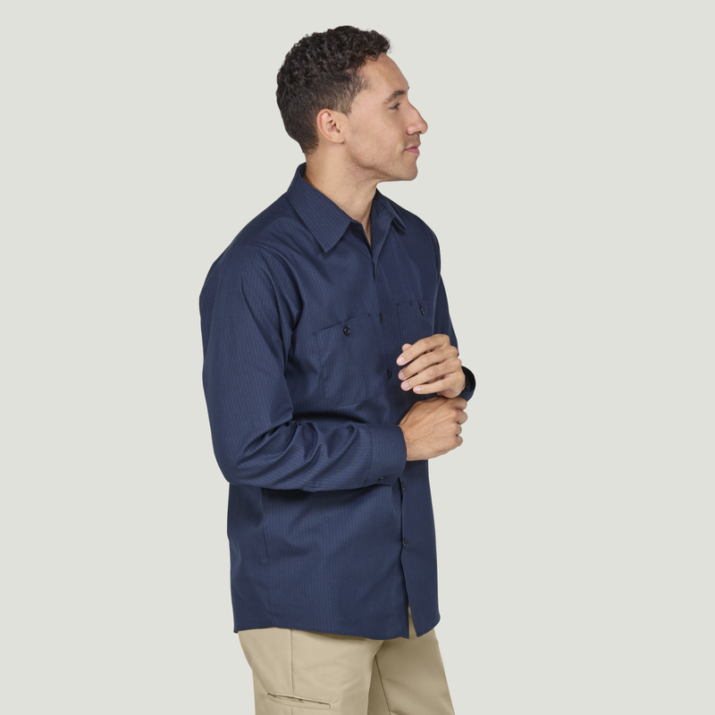 Men's Long Sleeve Durastripe&reg; Work Shirt image number 4