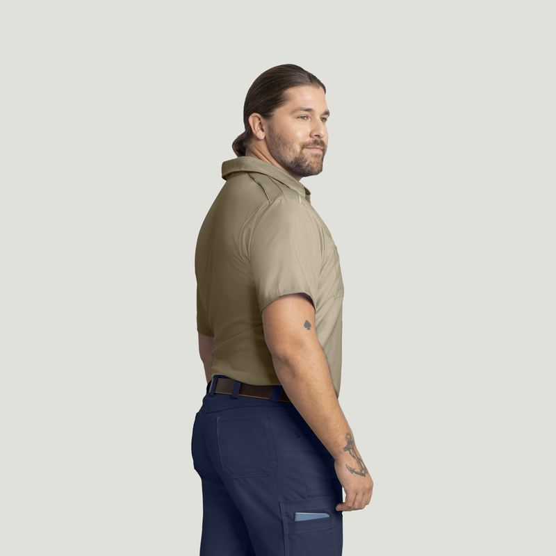 Men's Short Sleeve Pro Airflow Work Shirt image number 4