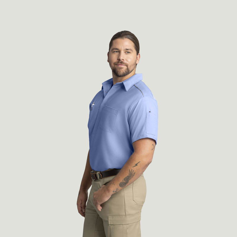 Men's Short Sleeve Pro Airflow Work Shirt image number 3