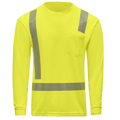 Hi-Visibility Long Sleeve Performance Core Tee, Type R, Class 2
