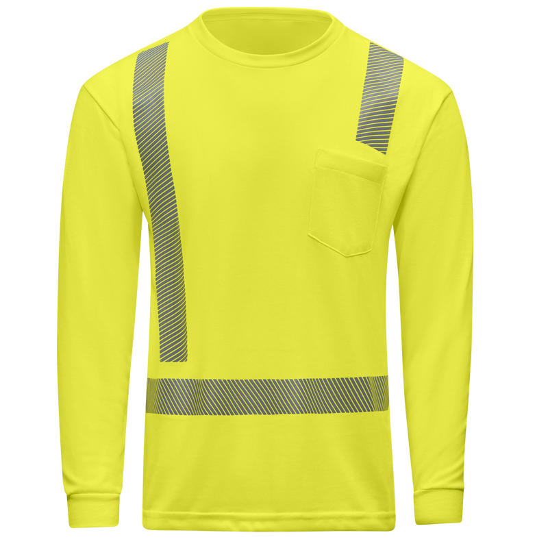 Hi-Visibility Breathable Long Sleeve Pocket T-Shirt - Type R Class 2 image number 1