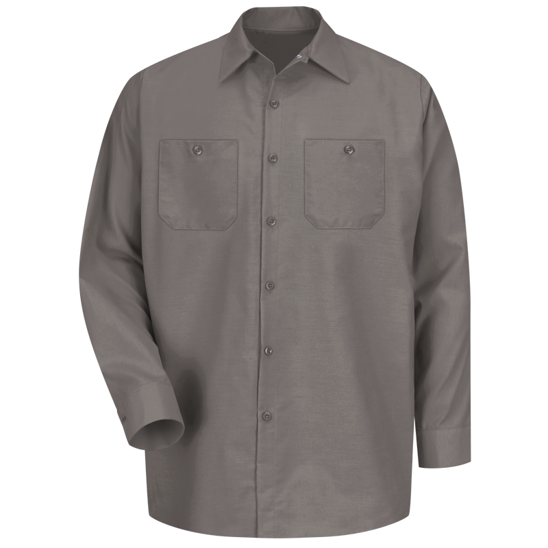 Men's Long Sleeve Industrial Work Shirt image number 1
