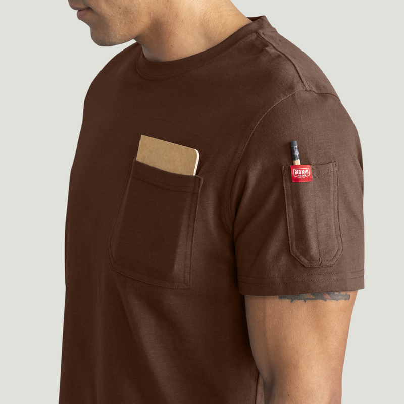 Men's Short Sleeve Heavyweight Slim Fit Cotton T-Shirt image number 15