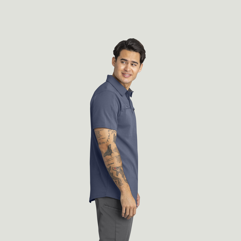 Men's Snap Front Jersey Short Sleeve Work Shirt image number 8
