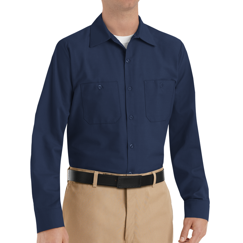 Men's Long Sleeve Industrial Work Shirt image number 4