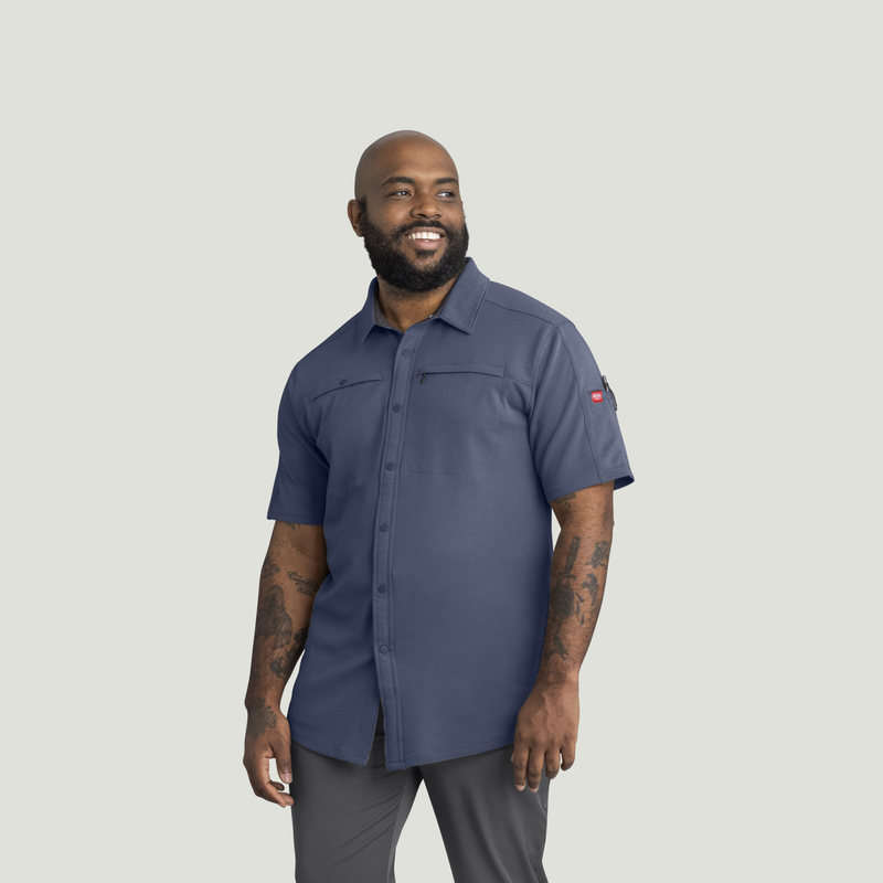 Men's Snap Front Jersey Short Sleeve Work Shirt image number 1