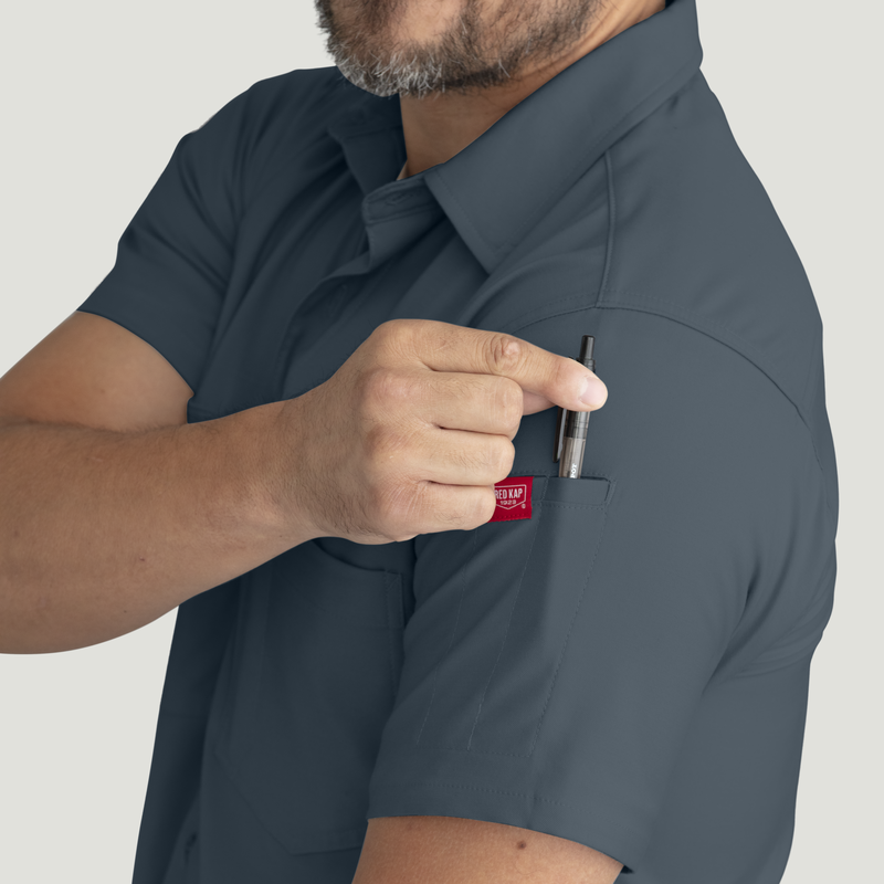 Men's Cooling Short Sleeve Work Shirt image number 14