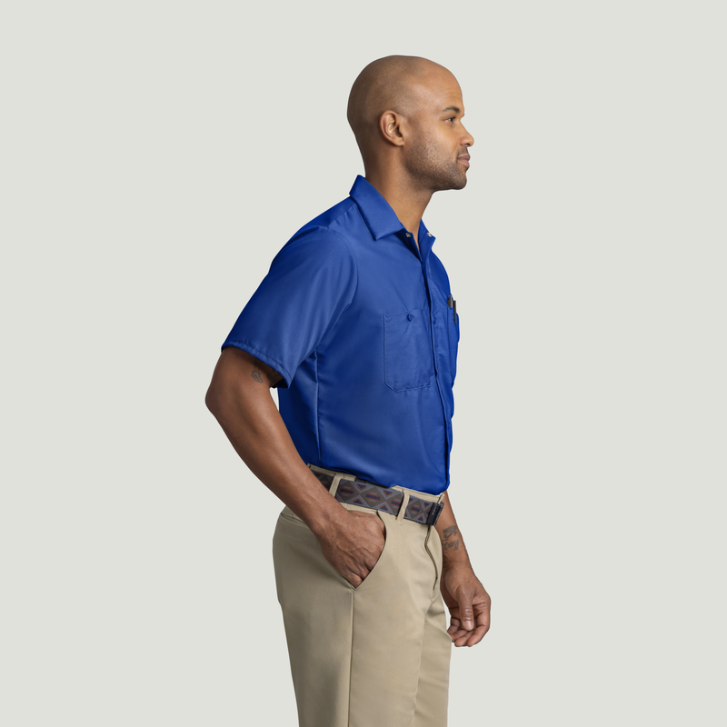 Men's Short Sleeve Industrial Work Shirt image number 4