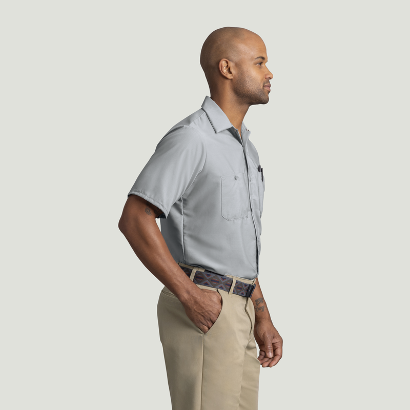 Men's Short Sleeve Industrial Work Shirt image number 4