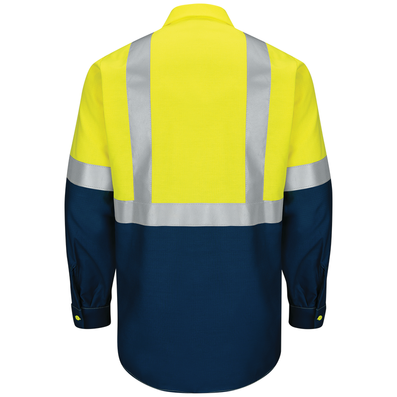 Hi-Visibility Long Sleeve Color Block Ripstop Work Shirt - Type R, Class 2 image number 1