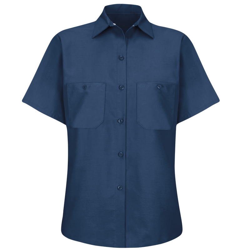 Women's Short Sleeve Industrial Work Shirt image number 3