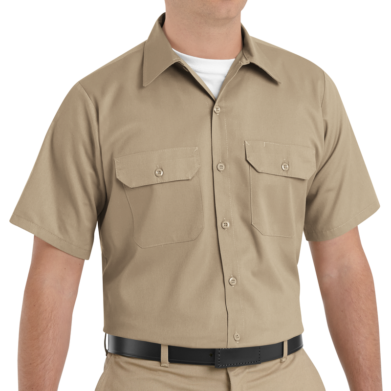 Men's Short Sleeve Utility Uniform Shirt image number 3