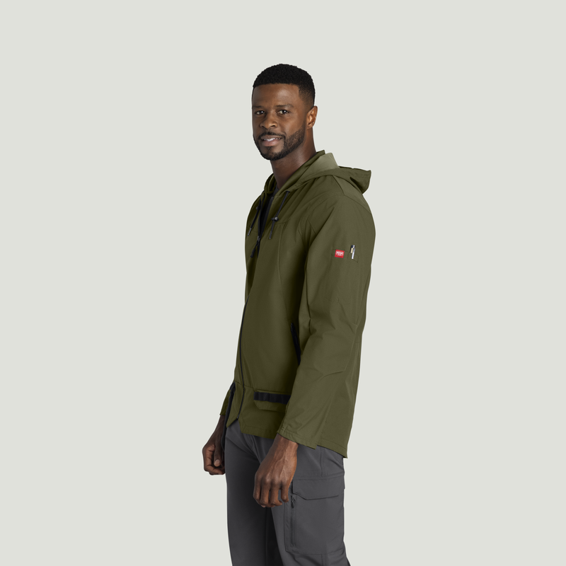 Men’s Performance Hooded Windbreaker Jacket with ToolShift Pocket image number 3