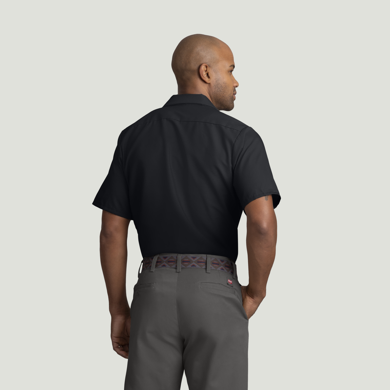 Men's Short Sleeve Industrial Work Shirt image number 2