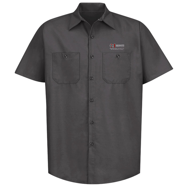 Men's Short Sleeve Workshirt Charcoal image number 1