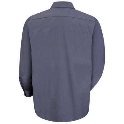 Men's Long Sleeve Microcheck Uniform Shirt