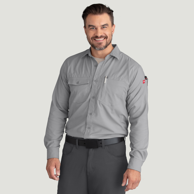 Men's Cooling Long Sleeve Work Shirt image number 5
