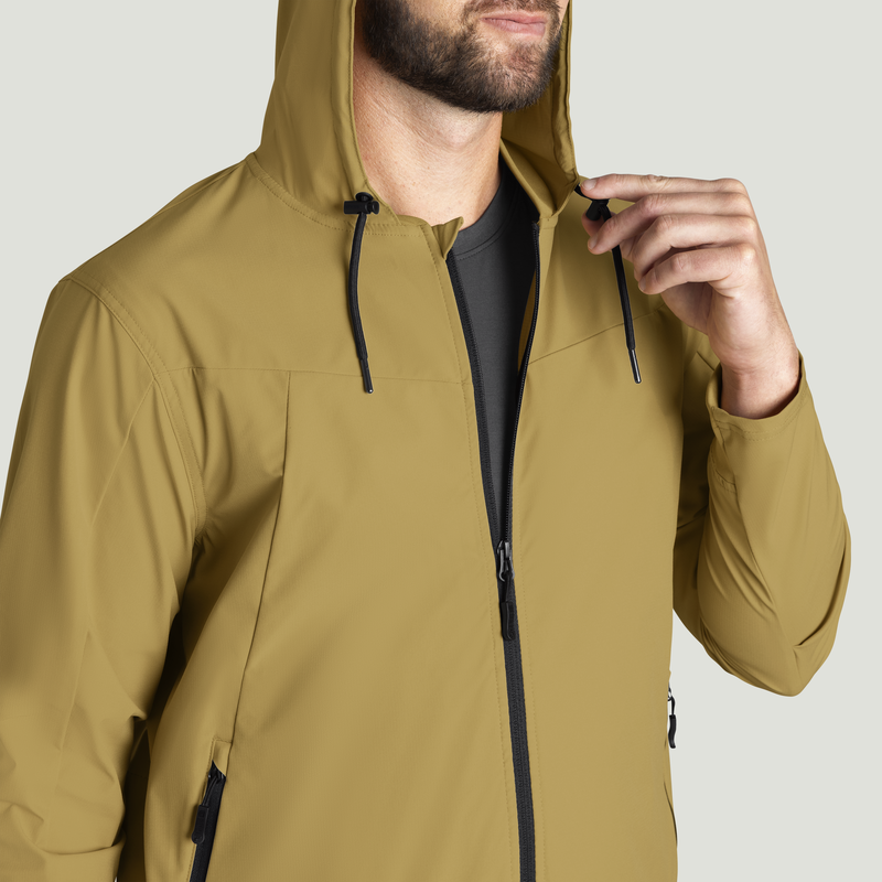 Men&rsquo;s Performance Hooded Windbreaker Jacket with ToolShift Pocket image number 20