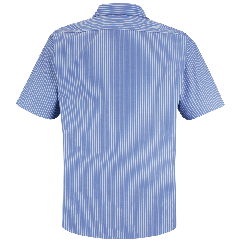 Men's Short Sleeve Striped Work Shirt image number 2