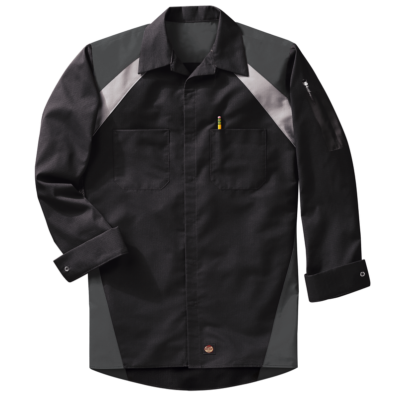 Men's Long Sleeve Tri-Color Shop Shirt image number 5